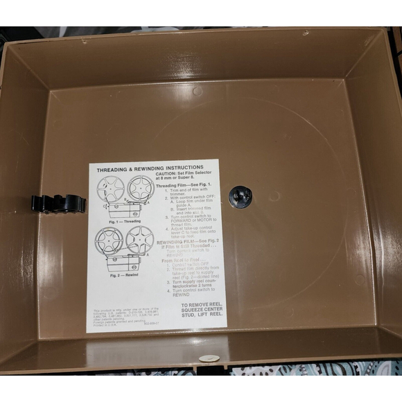 Vintage GAF 2488 6251-102 Dual 8 Automatic movie projector - Picture 8 of 9